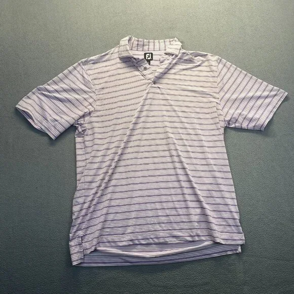 FootJoy men's polo shirt size XL Purple/White ,Golf,Stretch,Outdoor,Stretch - Picture 10 of 10